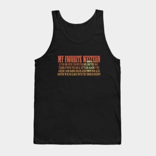 My Favorite Western Tank Top